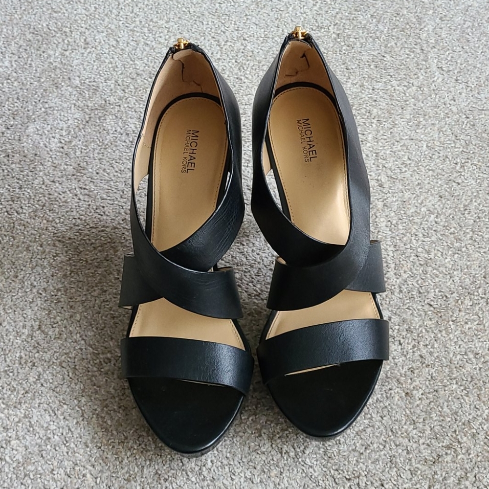 Michael kors Black strappy heeled sandal